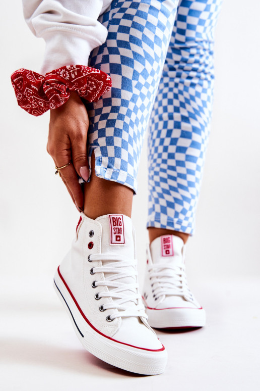 Aukšti sportbačiai Big Star JJ274127 balti