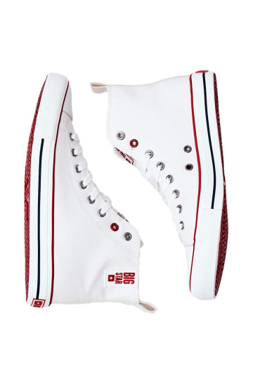 Vyriški aukšti odiniai sportbačiai BIG STAR JJ174071 balti 2