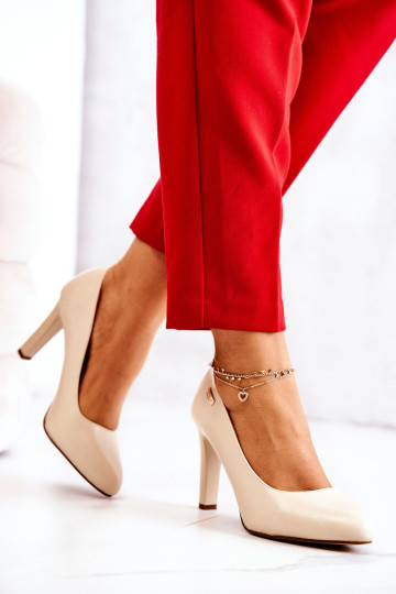 Moteriški aukštakulniai smėlio spalvos Campbell