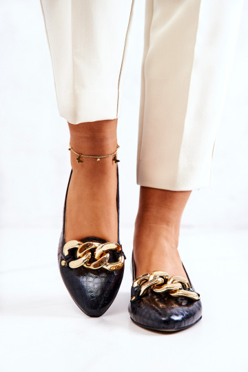 Odiniai gyvatės odos aukštakulniai Juoda Elissabeth