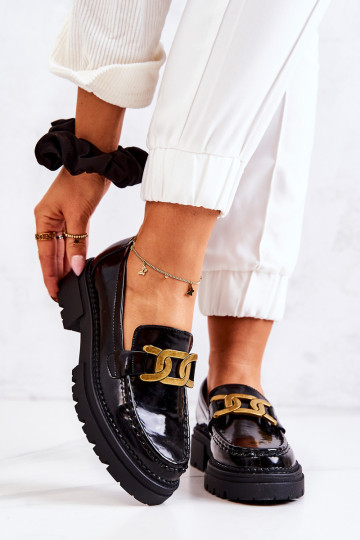 Lakuoti loaferiai su dekoracija La.Fi 210031B-NL Juoda 2