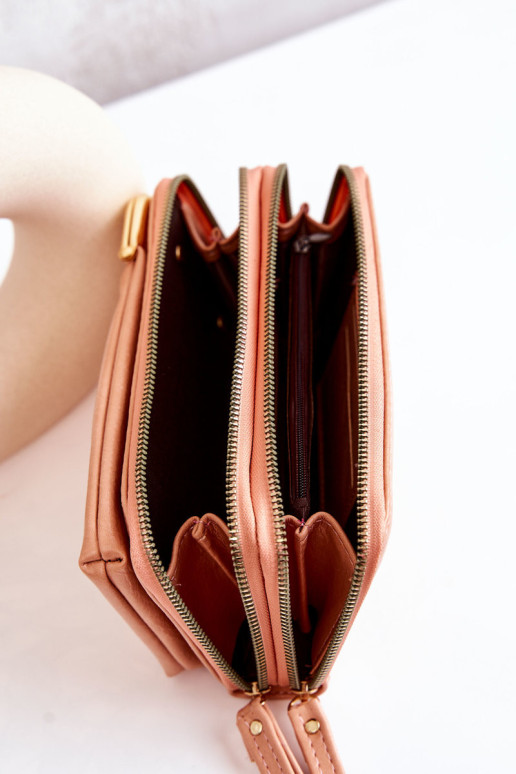 Piniginės rankinė 2 viename ant Bigiel Pink Leonore