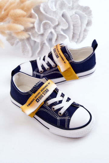 Vaikiški žemi sportbačiai BIG STAR JJ374072 Navy 2