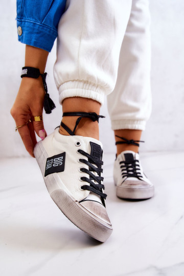 Moteriški sportbačiai BIG STAR JJ274350 Balta ir Juoda 2