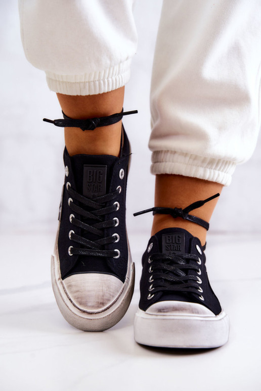 Moteriški sportbačiai BIG STAR JJ274354 Juoda ir balta