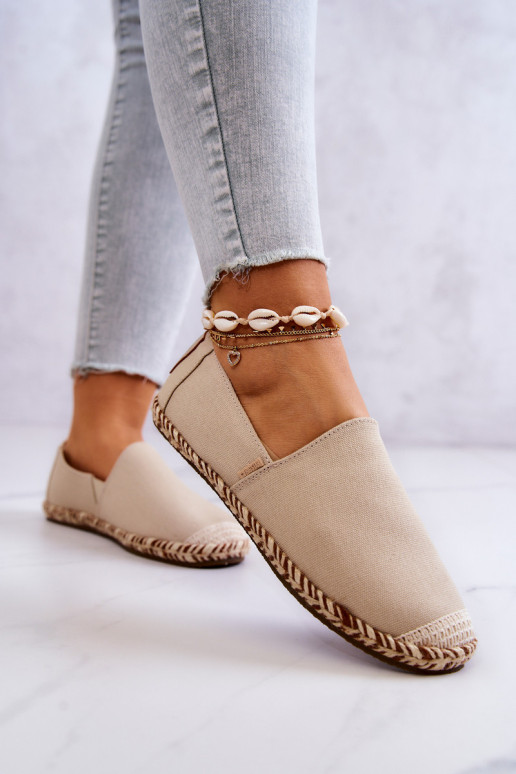Užsegamos Espadrilės Big Star JJ274899 Smėlio spalvos