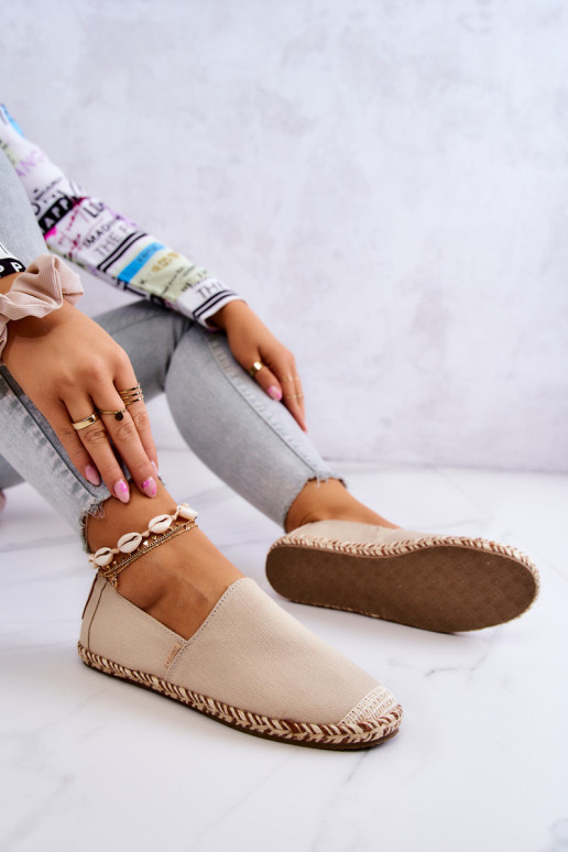 Užsegamos Espadrilės Big Star JJ274899 Smėlio spalvos