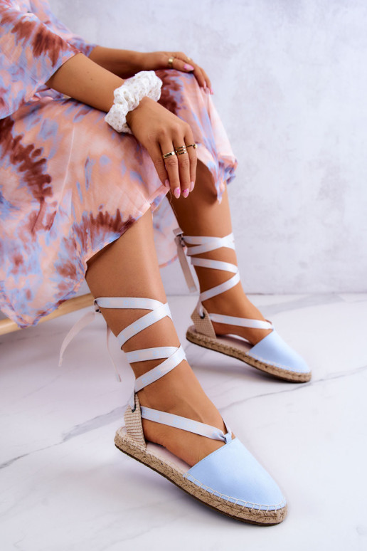 Moteriškos surištos espadrilės Big Star JJ274863 mėlynos spalvos