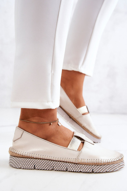 Moteriški odiniai batai Maciejka 05432-22 Šviesiai smėlio spalvos