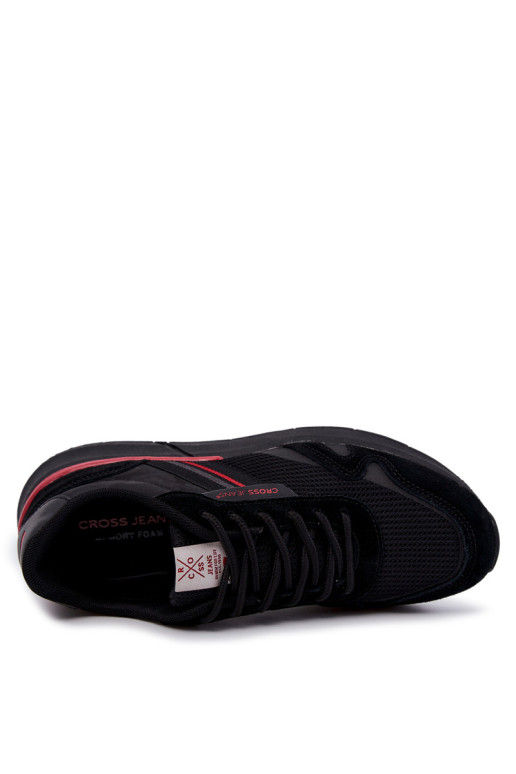 Vyriški sportiniai bateliai Sneakers Cross Jeans JJ1R4016C Juodi
