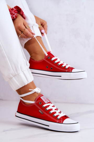 Moteriški klasikiniai sportbačiai Cross Jeans JJ2R4010C Raudona 2