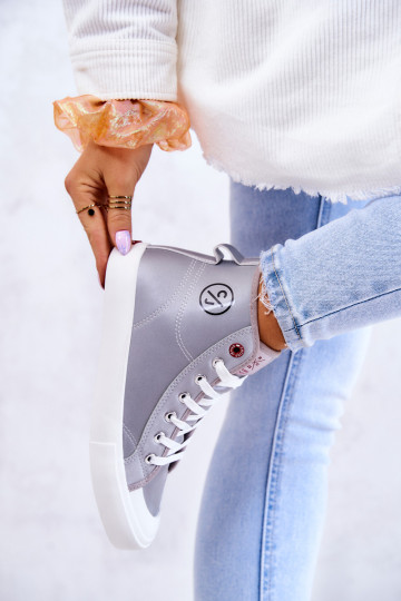 Moteriški aukšti sportbačiai Cross Jeans JJ2R4057C pilka 2