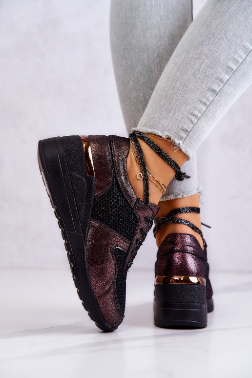 Odiniai tinkliniai sportbačiai S.Barski Juodi