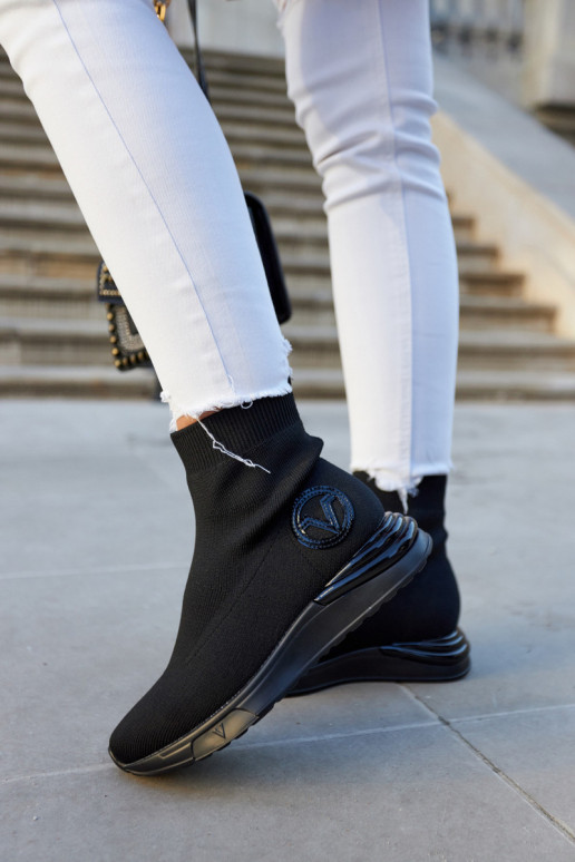 Moteriškos juodos sportinės kojinės