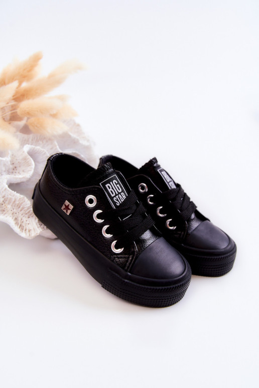 Vaikiški odiniai sportbačiai BIG STAR JJ374311 Juodi