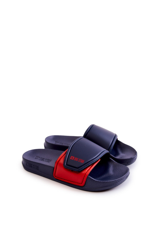 Šviesios vaikiškos šlepetės Big Star JJ374351 Tamsiai mėlyna