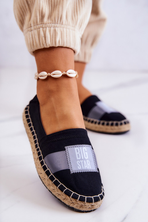 Moteriškos užsegamos espadrilės Big Star JJ274963 juodos
