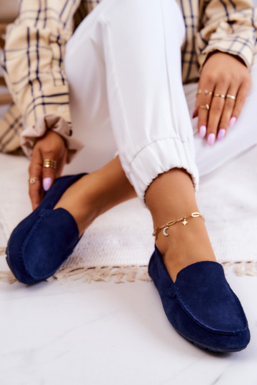 Moteriški zomšiniai batai Big Star JJ274659 Tamsiai mėlyna