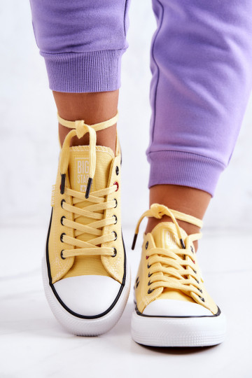 Moteriški žemi sportbačiai Big Star JJ274A002 geltoni