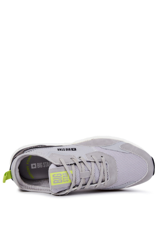 Vyriški sportiniai bateliai Memory Foam Big Star JJ174291 Pilka