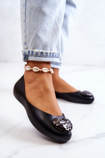 Moteriškos kvapnios guminės balerinos ZAXY JJ285046 juodos 2