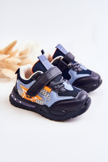 Vaikiški lengvi sportiniai batai tamsiai mėlyni Mobby 2