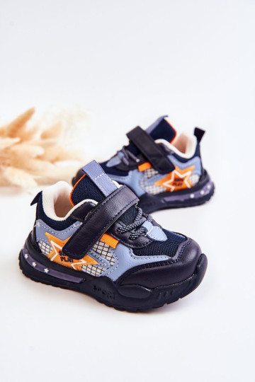 Vaikiški lengvi sportiniai batai tamsiai mėlyni Mobby