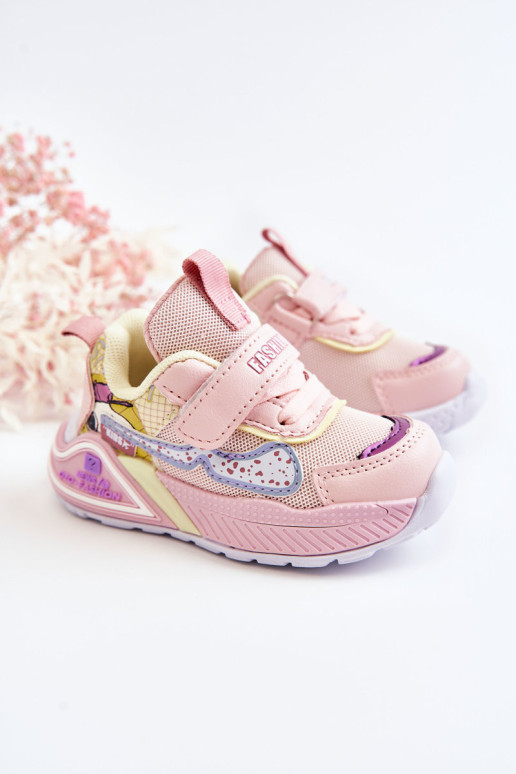 Vaikiški lengvi sportiniai bateliai Rožinis Snoopy