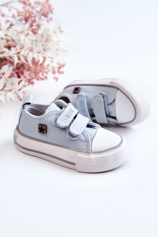 Vaikiški sportbačiai su lipdukais BIG STAR HH374204 Mėlyni