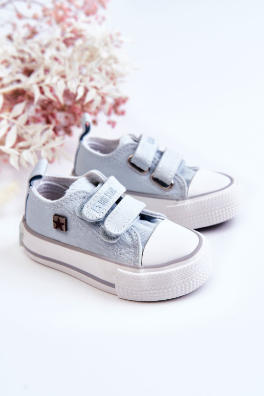 Vaikiški sportbačiai su lipdukais BIG STAR HH374204 Mėlyni