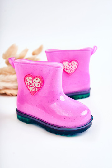 Vaikiški Brocade Galoshes Fuchsia Rain