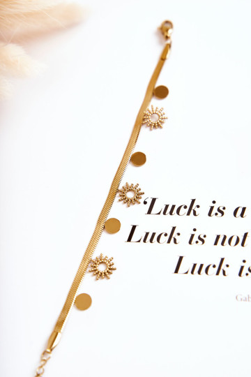 Moteriška reguliuojama apyrankė nuo saulės ir auksiniai ratai 2