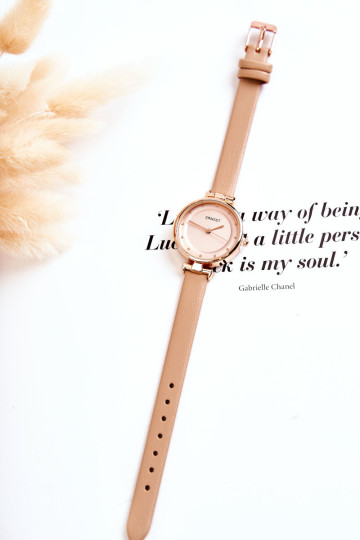 Moteriškas analoginis laikrodis Ernest Beige 2