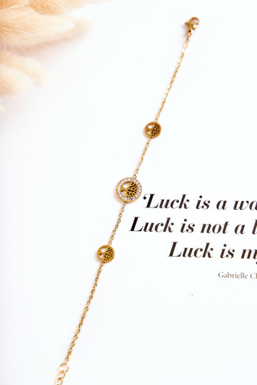 Moteriška apyrankė Įžymybė Trys aukso gyvybės medžiai 2