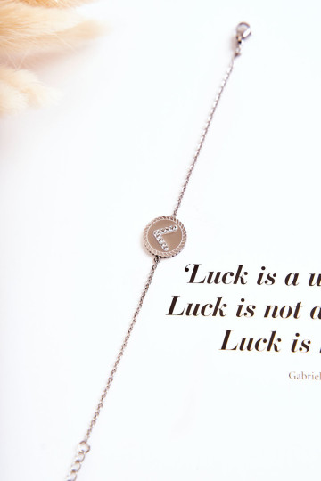 Moterų įžymybių apyrankė su ornamentu ir kubinio cirkonio sidabro spalvos 2