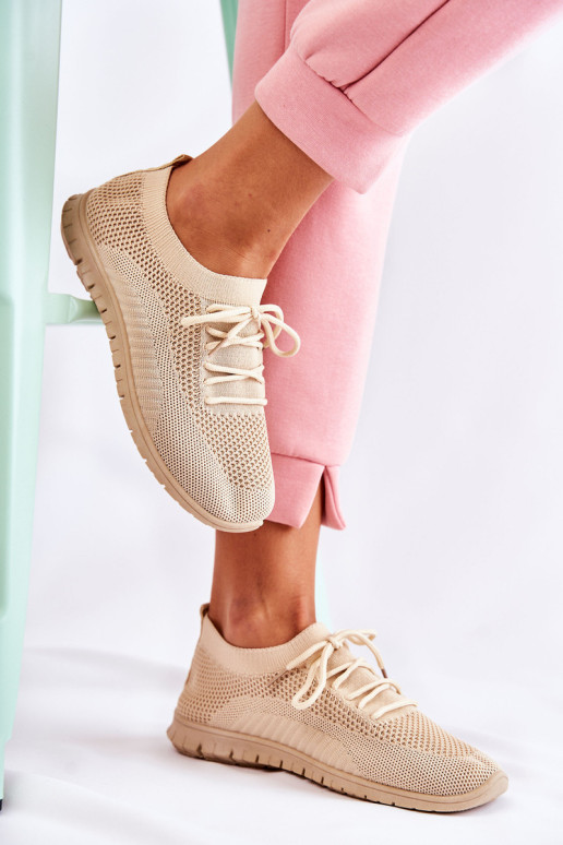 Moteriški sportiniai bateliai Beige Sequro