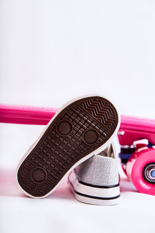 Vaikiški sportbačiai Surišti Rose Silver Wella