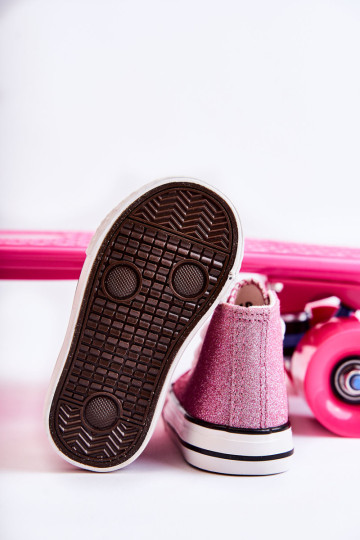 Vaikiški aukšti sportbačiai Rožinė Catrina 2