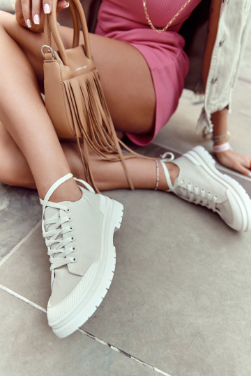 Moteriški sportbačiai šviesiai smėlio spalvos Parossa 2