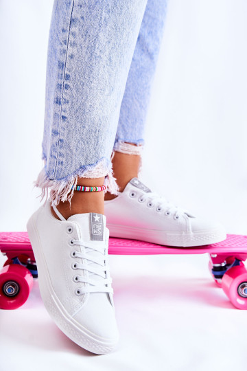 Moteriški klasikiniai sportbačiai White Eleya 2