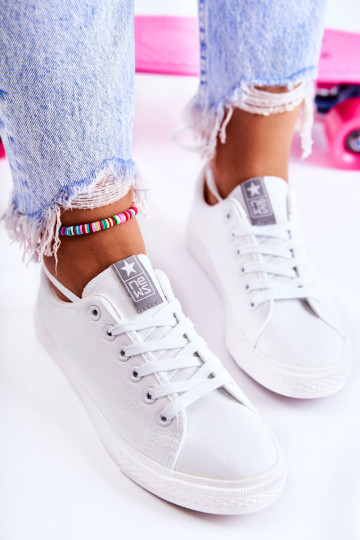 Moteriški klasikiniai sportbačiai White Eleya