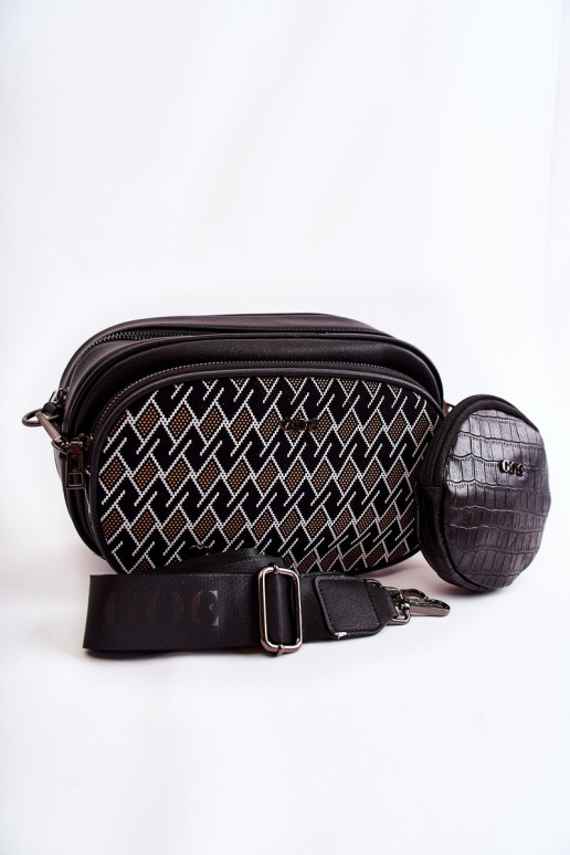 Moteriškas pasiuntinių krepšys 3w1 GOE ZNJ031 juodas