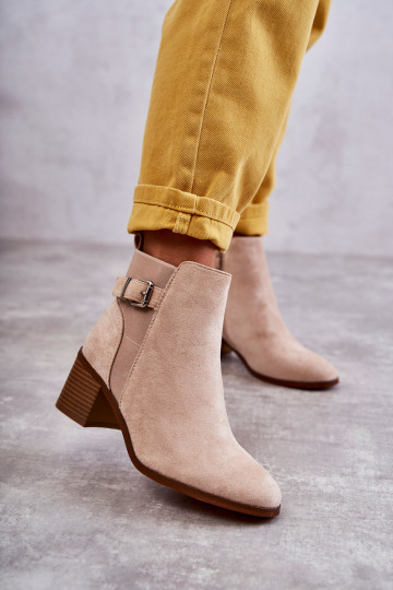 Zomšiniai batai ant smėlio spalvos Vannes 2