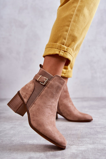 Zomšiniai batai ant stulpelio Brown Vannes 2