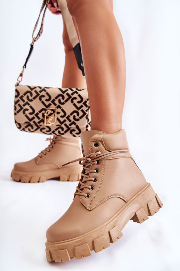 Moteriški batai Šilti Trappers Beige Flavin