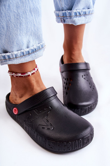 Moteriškos lengvos šlepetės Kroks Big Star II275001 juodos