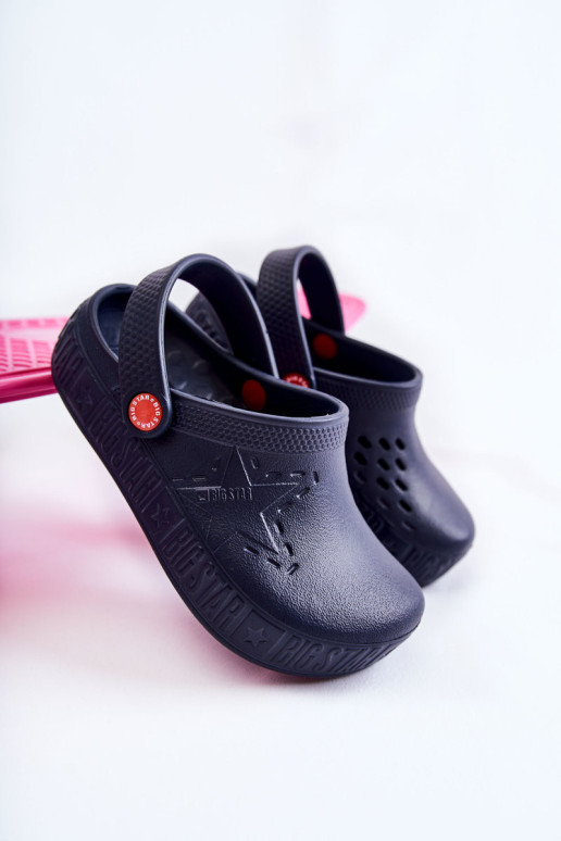 Vaikiškos lengvos šlepetės Kroks Big Star II375002 Tamsiai mėlynos spalvos