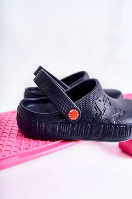 Vaikiškos lengvos šlepetės Kroks Big Star II375002 Tamsiai mėlynos spalvos