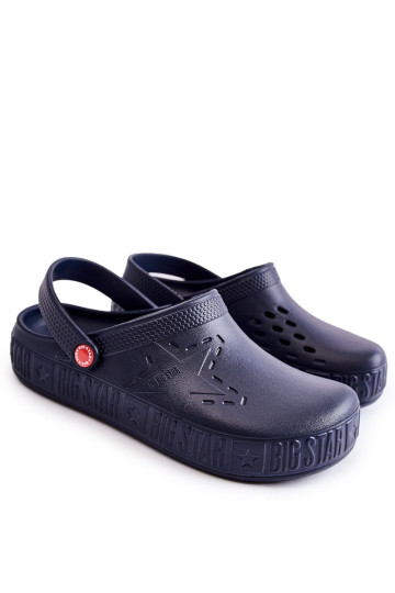 Vyriškos lengvos šlepetės Kroks Big Star II175002 Tamsiai mėlynos spalvos