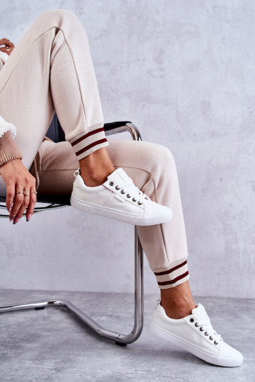 Moteriški žemos medžiagos sportbačiai Big Star KK274003 balti